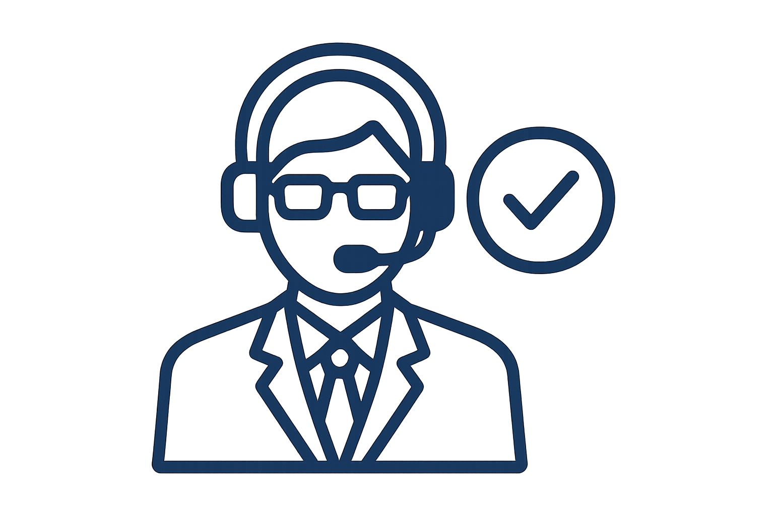 An icon for "expert support" - no text, abstract.