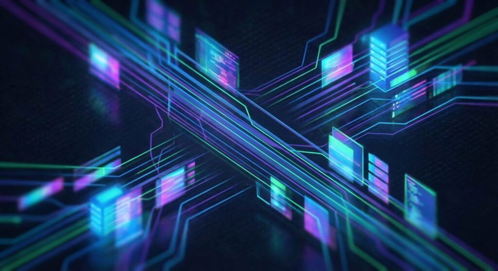 abstract digital servers and stuff