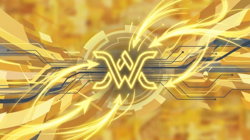 abstract image for "Supercharging My WordPress Development with WebSamurai MCP". use Yellow as primary color, no text